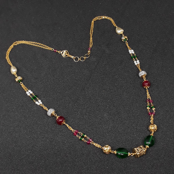 22k  Colour Stone Mala by 