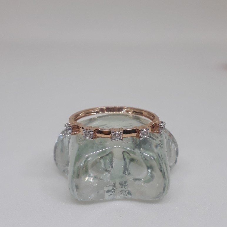 Rose gold ladies ring vte/4/7