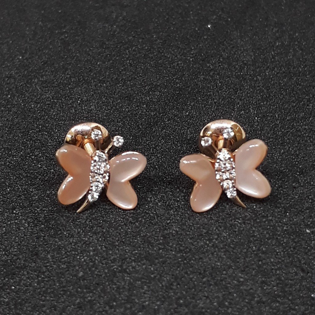 18k Pink Butterfly Gold Pendant set